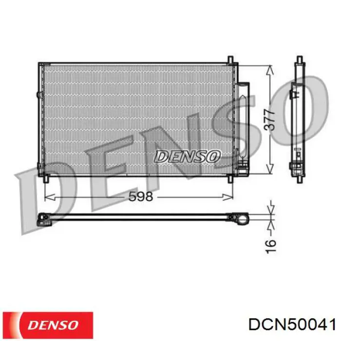 DCN50041 Denso condensador aire acondicionado