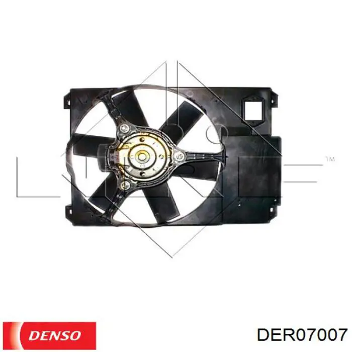 DER07007 Denso ventilador (rodete +motor refrigeración del motor con electromotor completo)