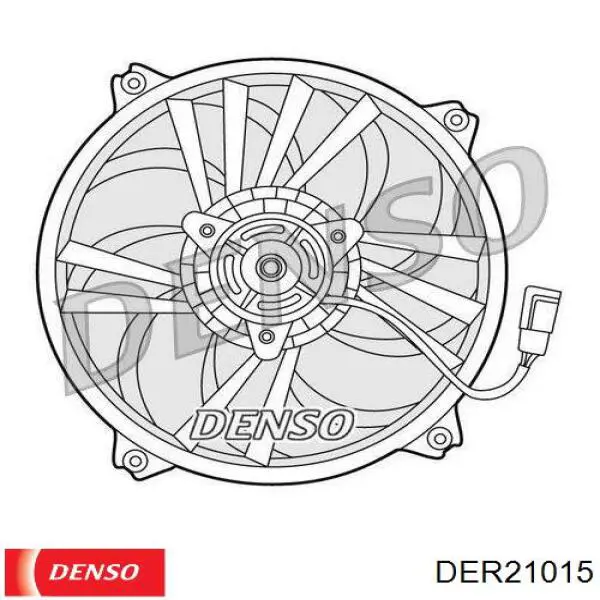 DER21015 Denso ventilador (rodete +motor refrigeración del motor con electromotor completo)