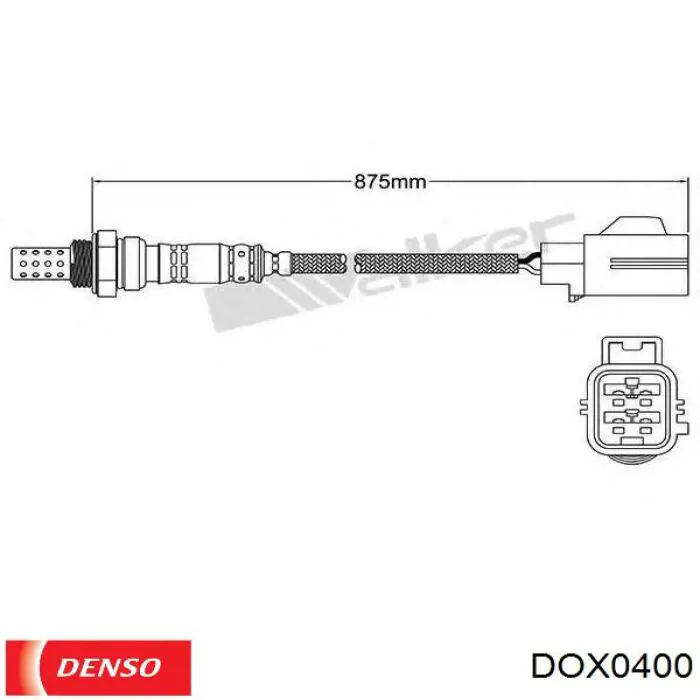 DOX-0400 Denso sonda lambda sensor de oxigeno post catalizador