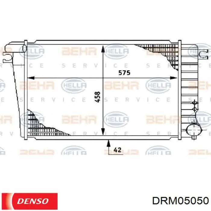 8V41S24902AB Ford radiador refrigeración del motor