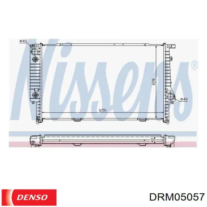 DRM05057 Denso radiador refrigeración del motor