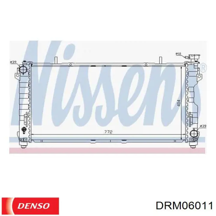 DRM06011 Denso radiador refrigeración del motor