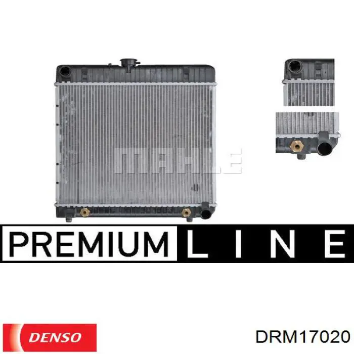 DRM17020 Denso radiador refrigeración del motor