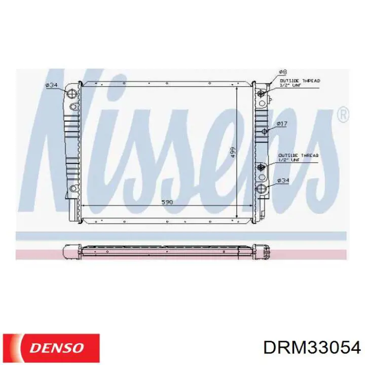 RA0310520 Jdeus radiador refrigeración del motor