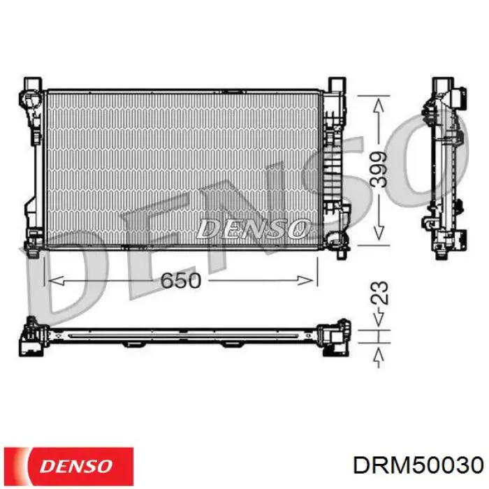  Radiador refrigeración del motor para Toyota Avalon GSX30