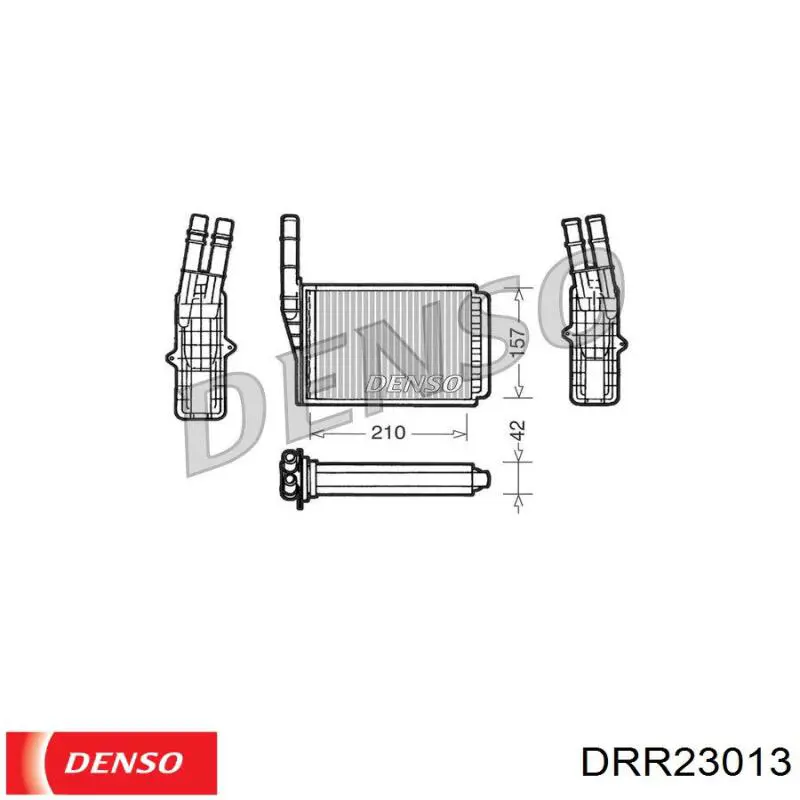 DRR23013 Denso radiador de calefacción