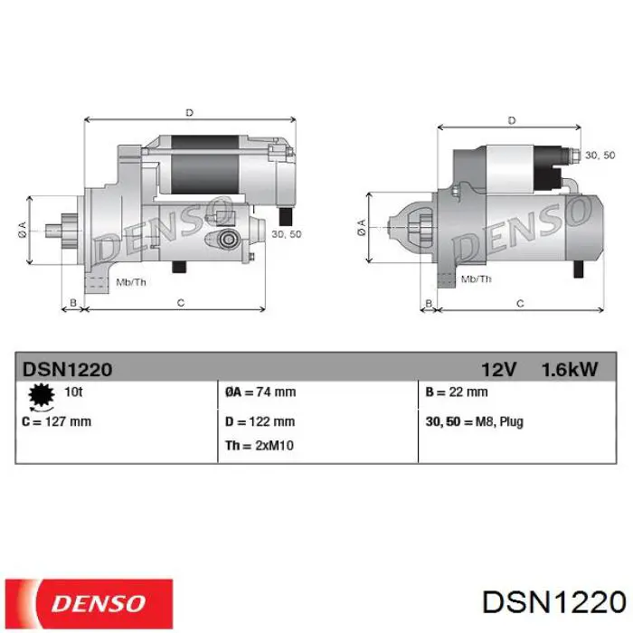 281003104084 Toyota motor de arranque