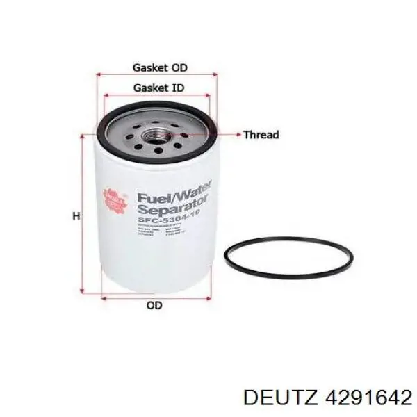 4291642 Deutz filtro combustible