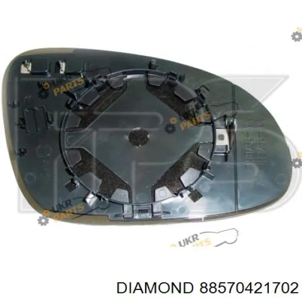 88570421702 Diamond/DPA cristal de espejo retrovisor exterior izquierdo