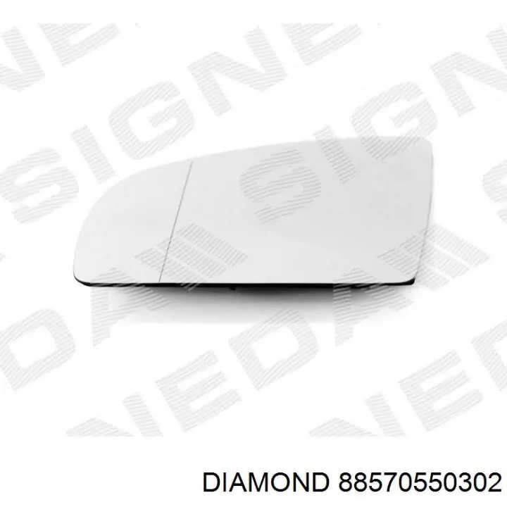 88570550302 Diamond/DPA cristal de espejo retrovisor exterior izquierdo