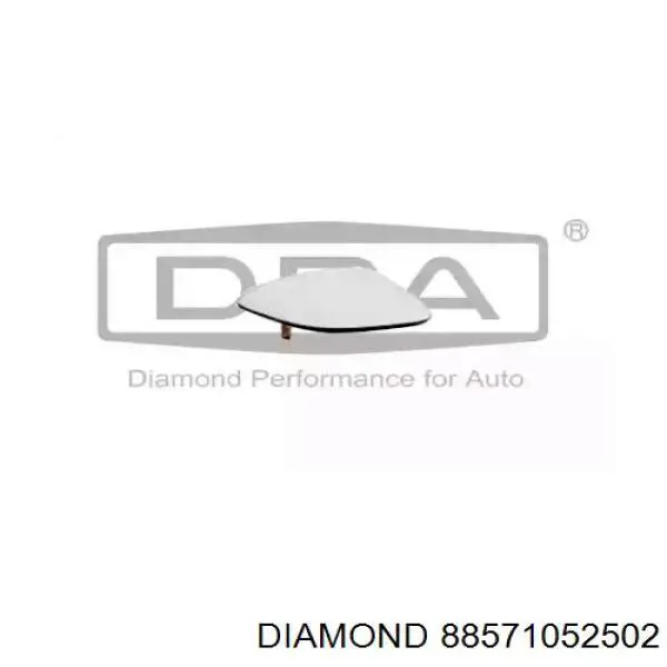 88571052502 Diamond/DPA cristal de espejo retrovisor exterior izquierdo