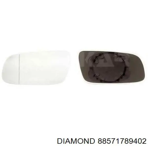 88571789402 Diamond/DPA cristal de espejo retrovisor exterior izquierdo