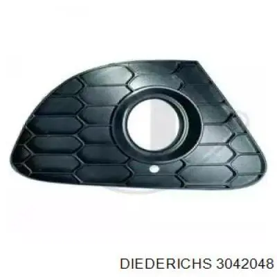 3042048 Diederichs rejilla de ventilación, parachoques trasero, derecha