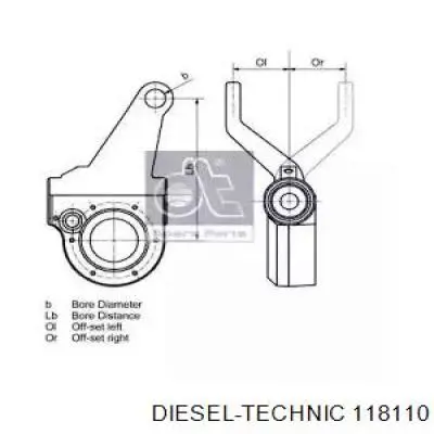  Trinquete De Freno Del Eje Trasero para Scania 113 