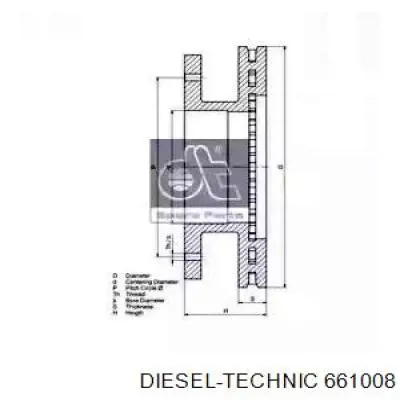  Disco de freno trasero para Renault Trucks TRUCK MIDLUM 