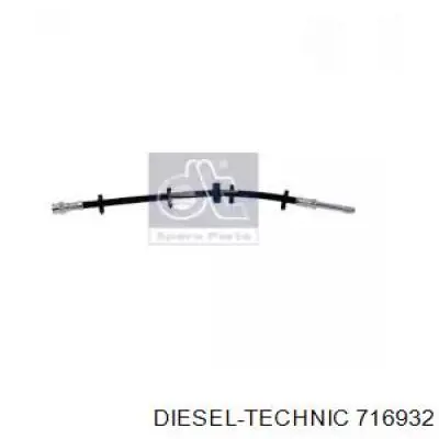 716932 Diesel Technic tubo flexible de frenos trasero