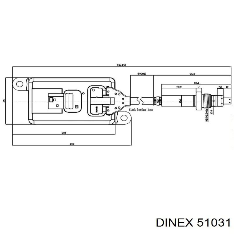 4.69536 Diesel Technic sensor de óxido de nitrógeno nox