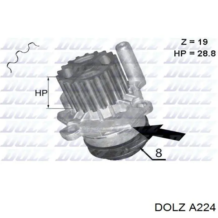 A224 Dolz bomba de agua