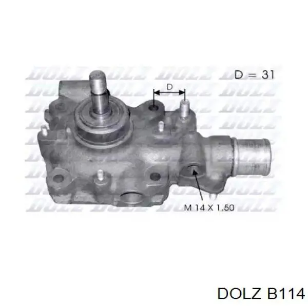 B114 Dolz bomba de agua