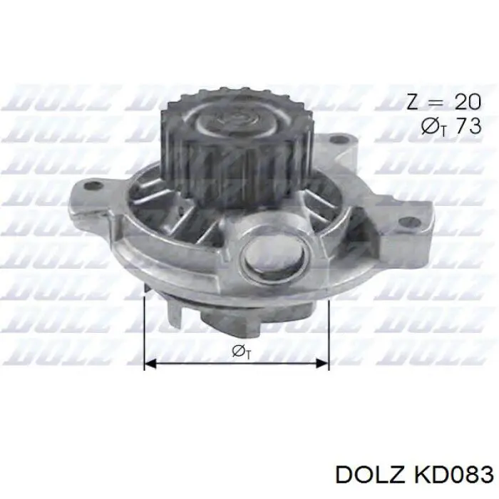 KD083 Dolz kit correa de distribución