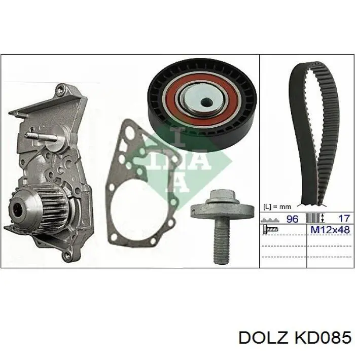 KD085 Dolz kit correa de distribución