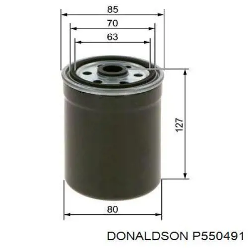 P550491 Donaldson filtro combustible