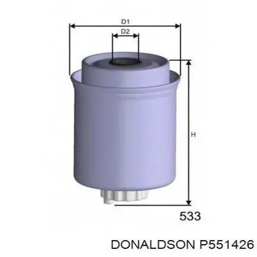 3780931M1 Massey Ferguson filtro combustible