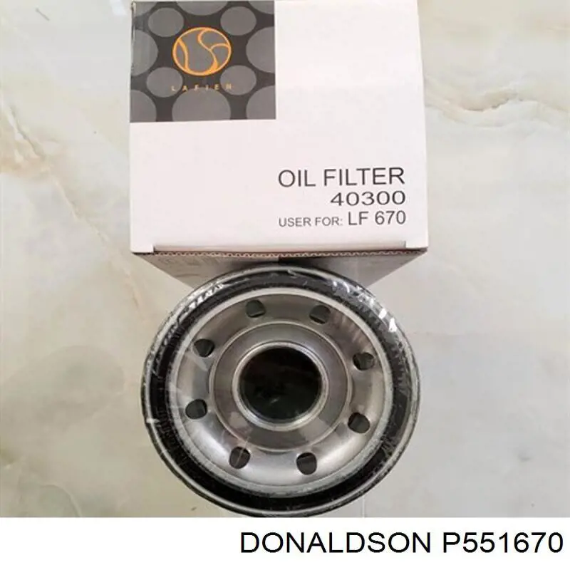 P551670 Donaldson filtro de aceite