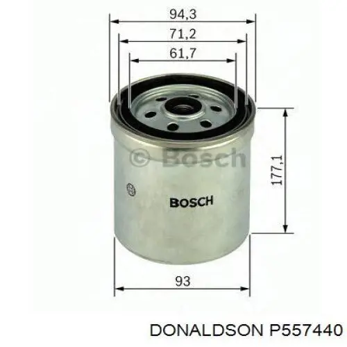 P557440 Donaldson filtro combustible