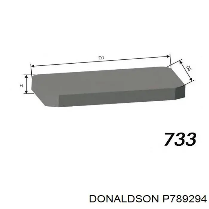 P789294 Donaldson filtro de habitáculo