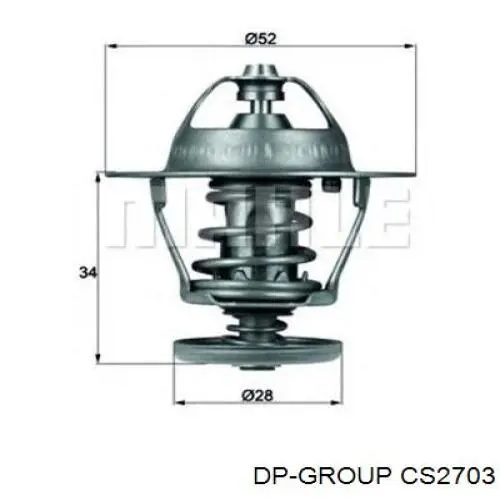 1C1Q8A586AA Ford caja del termostato