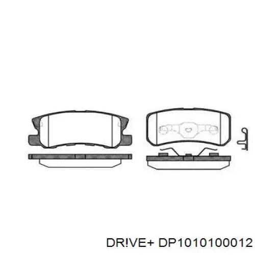 DP1010.10.0012 Dr!ve+ pastillas de freno traseras