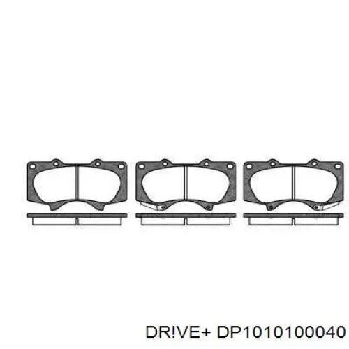 DP1010.10.0040 Dr!ve+ pastillas de freno delanteras