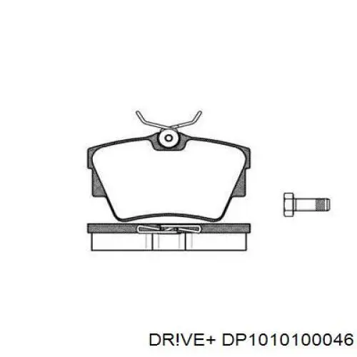 DP1010.10.0046 Dr!ve+ pastillas de freno traseras