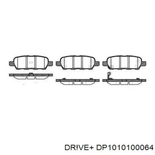 DP1010.10.0064 Dr!ve+ pastillas de freno traseras