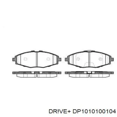 DP1010.10.0104 Dr!ve+ pastillas de freno delanteras