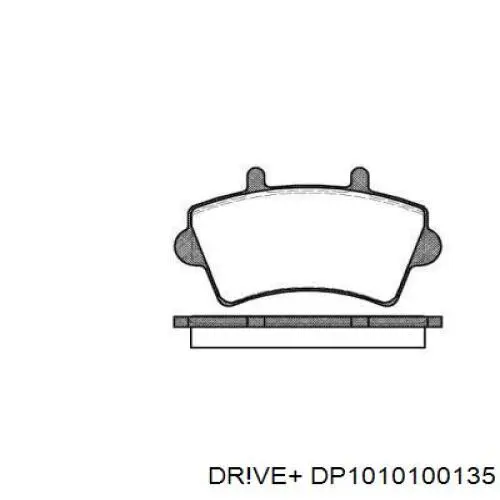 DP1010.10.0135 Dr!ve+ pastillas de freno delanteras