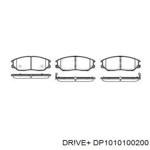 DP1010.10.0200 Dr!ve+ pastillas de freno delanteras