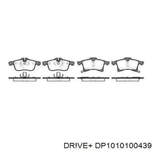 DP1010.10.0439 Dr!ve+ pastillas de freno delanteras