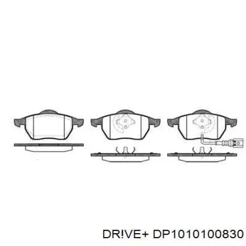 DP1010.10.0830 Dr!ve+ pastillas de freno delanteras