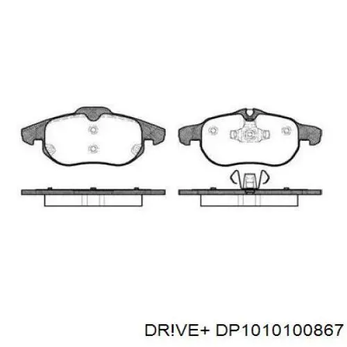 DP1010.10.0867 Dr!ve+ pastillas de freno delanteras