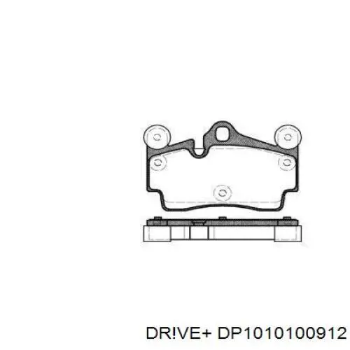 DP1010.10.0912 Dr!ve+ pastillas de freno traseras