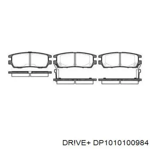 DP1010.10.0984 Dr!ve+ pastillas de freno traseras