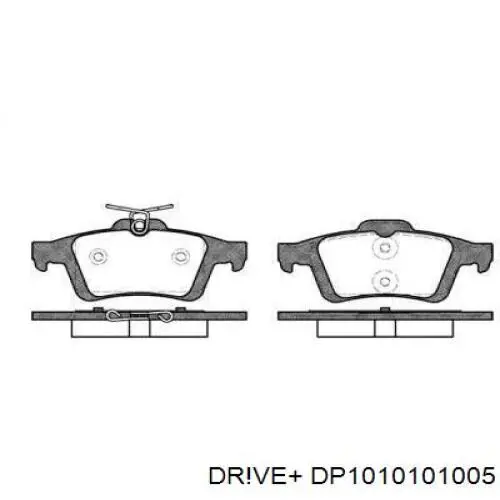 DP1010.10.1005 Dr!ve+ pastillas de freno traseras