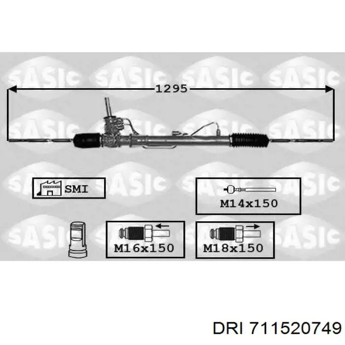 7700435589 Renault (RVI) cremallera de dirección