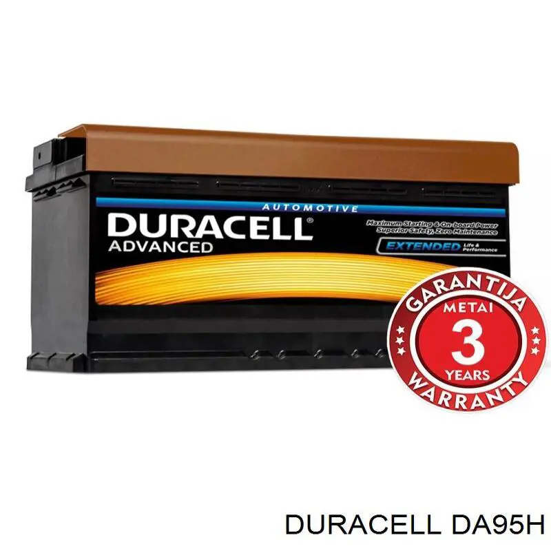 DA95H Duracell batería de arranque