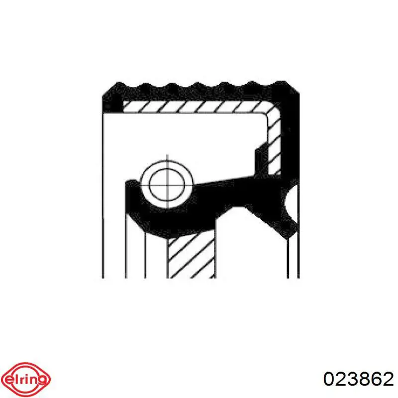 023.862 Elring anillo retén, cigüeñal