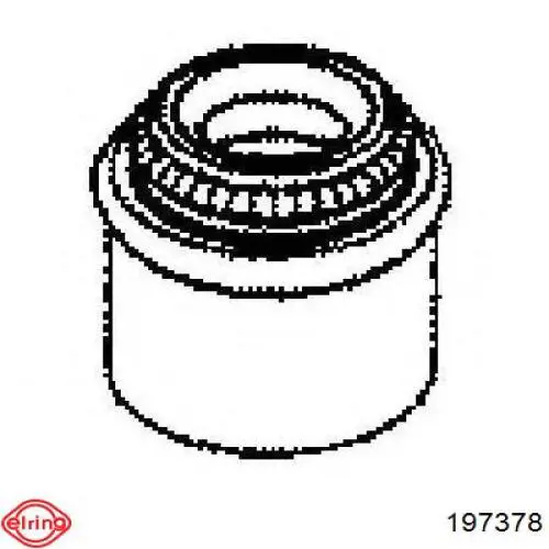 197.378 Elring sello de aceite de valvula (rascador de aceite Entrada/Salida)