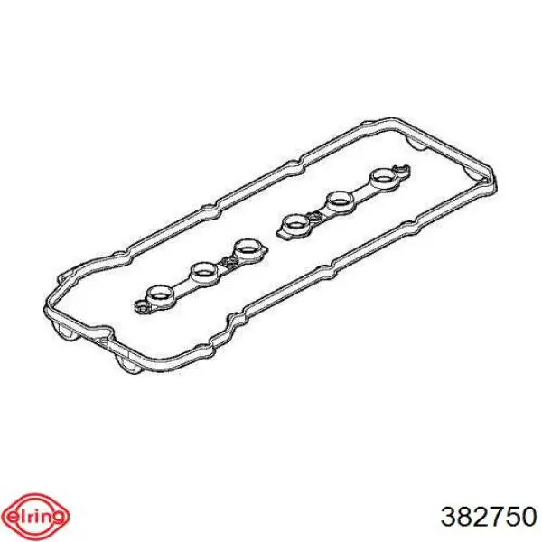 382.750 Elring juego de juntas, tapa de culata de cilindro, anillo de junta